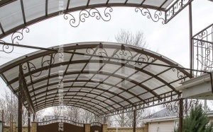 Навес для дома пример 5