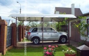 Навес для одного автомобиля пример 6