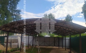 Металлический навес пример 5