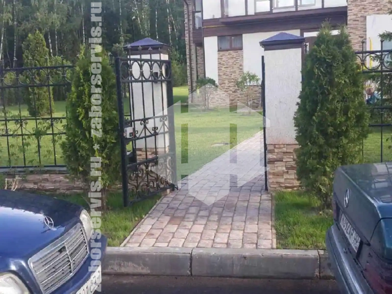 Кованый секционный забор 70 метров