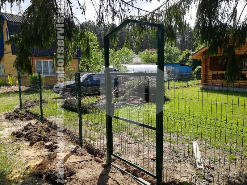 3D забор 126 метров зеленый пример 3 4мм