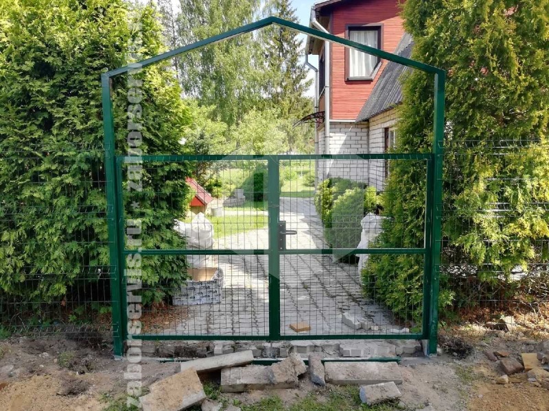 3D забор 126 метров зеленый пример 3 4мм