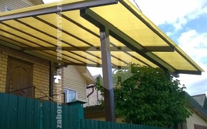 Прямой навес пример 4