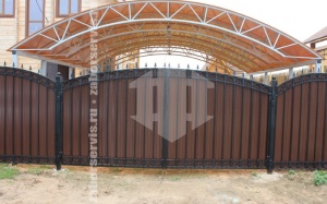 Навес для дома пример 3