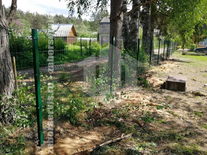 3D забор 126 метров зеленый пример 3 4мм