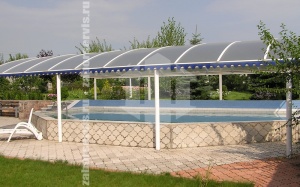 Навес из профильной трубы пример 5