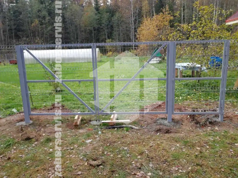 3Д оцинкованный забор 90 метров