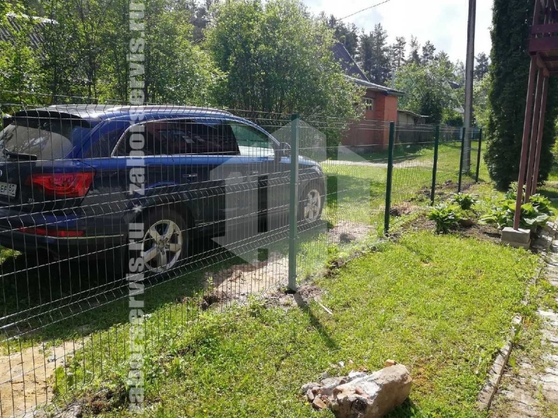 3D забор 126 метров зеленый пример 3 4мм