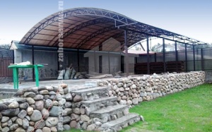 Навесы из профильной трубы пример 4