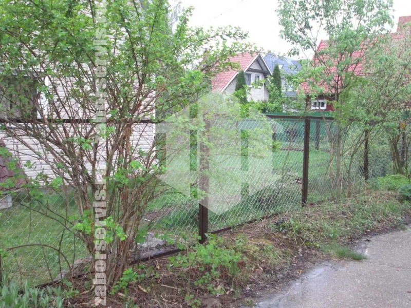 Забор из сетки рабицы в натяг секционный 100 метров