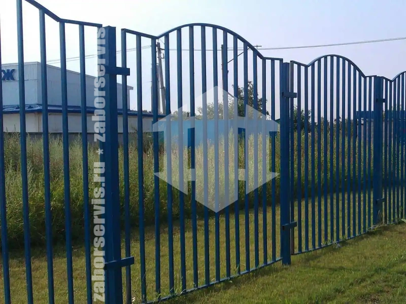 Сварной забор на забивных столбах 50 метров