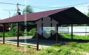 Навес из металлочерепицы пример 7