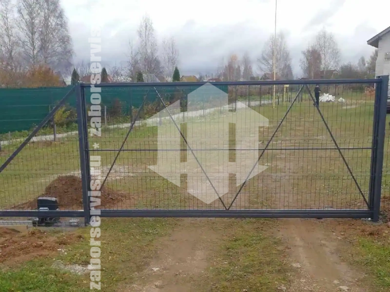 Забор из сетки гиттер 70 метров