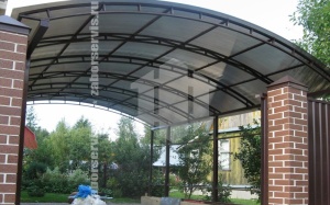 Навес для дома пример 4