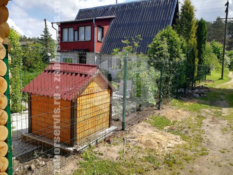 3D забор 126 метров зеленый пример 3 4мм