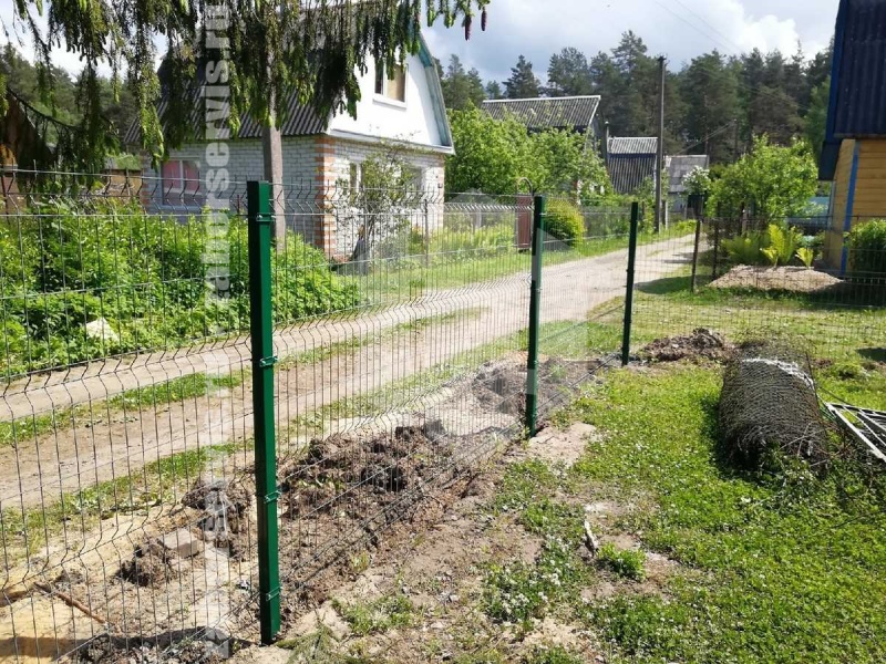 3D забор 126 метров зеленый пример 3 4мм