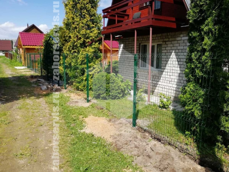 3D забор 126 метров зеленый пример 3 4мм