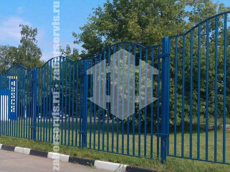 Сварной забор на забивных столбах 50 метров