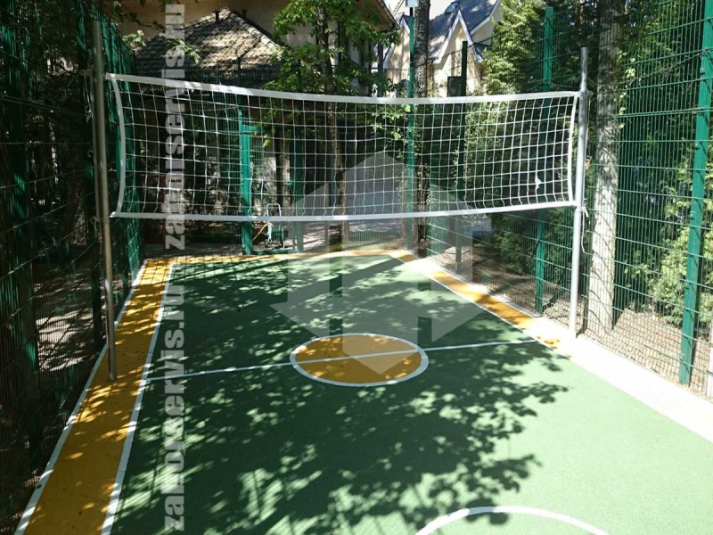 3D заборы зеленый для спортивной площадки 20 метров 3,5мм